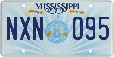 MS license plate NXN095