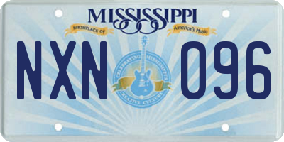 MS license plate NXN096