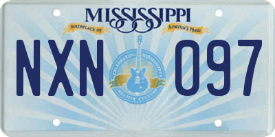 MS license plate NXN097