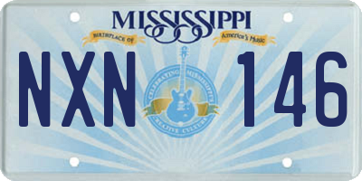 MS license plate NXN146