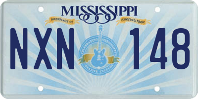 MS license plate NXN148