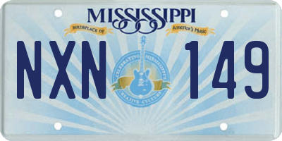 MS license plate NXN149