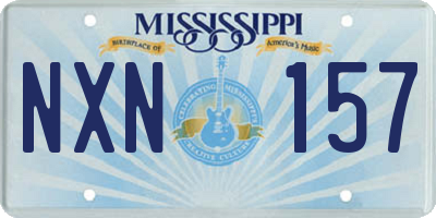 MS license plate NXN157