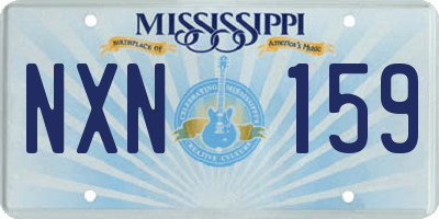 MS license plate NXN159