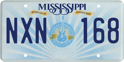 MS license plate NXN168