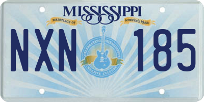 MS license plate NXN185