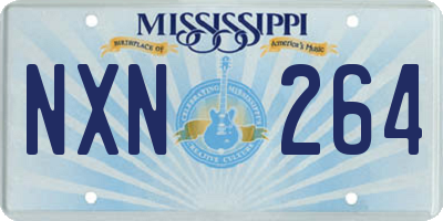 MS license plate NXN264