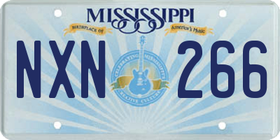 MS license plate NXN266