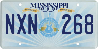 MS license plate NXN268