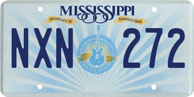 MS license plate NXN272