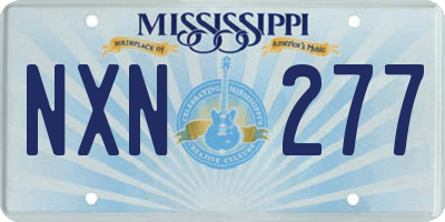 MS license plate NXN277