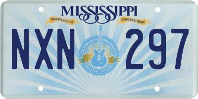 MS license plate NXN297