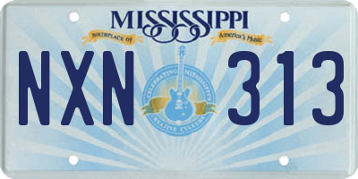 MS license plate NXN313