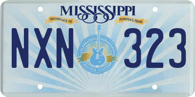 MS license plate NXN323