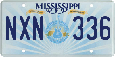 MS license plate NXN336