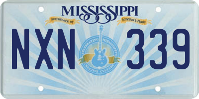 MS license plate NXN339
