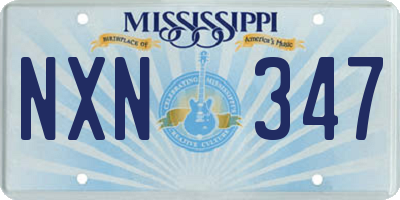 MS license plate NXN347