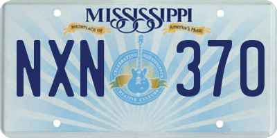 MS license plate NXN370