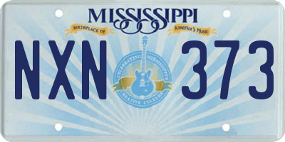 MS license plate NXN373