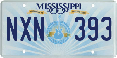 MS license plate NXN393