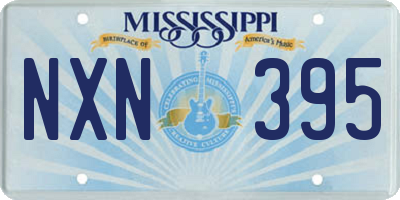 MS license plate NXN395