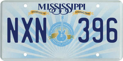 MS license plate NXN396