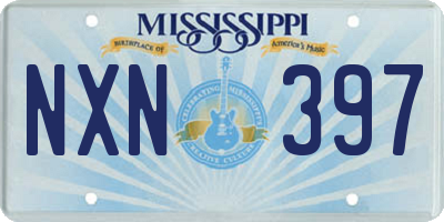 MS license plate NXN397