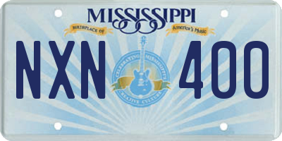 MS license plate NXN400