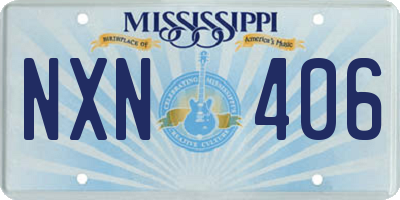 MS license plate NXN406