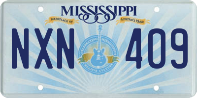 MS license plate NXN409