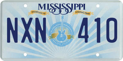 MS license plate NXN410
