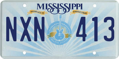 MS license plate NXN413