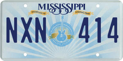 MS license plate NXN414