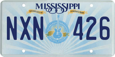 MS license plate NXN426