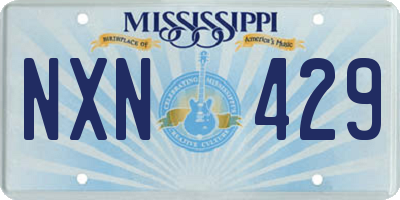 MS license plate NXN429