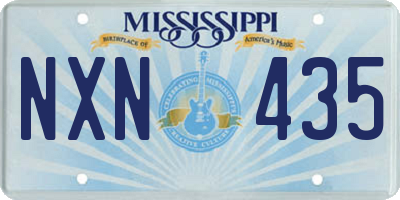 MS license plate NXN435