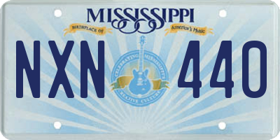 MS license plate NXN440
