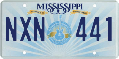 MS license plate NXN441