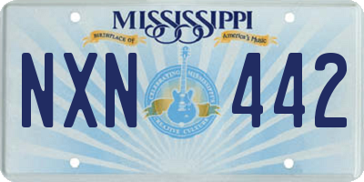MS license plate NXN442
