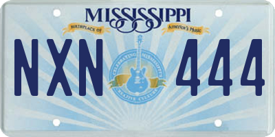 MS license plate NXN444