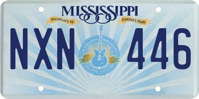 MS license plate NXN446