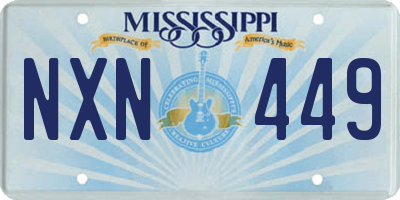MS license plate NXN449