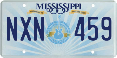 MS license plate NXN459