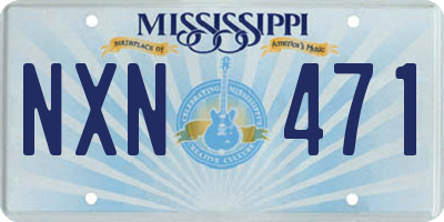 MS license plate NXN471