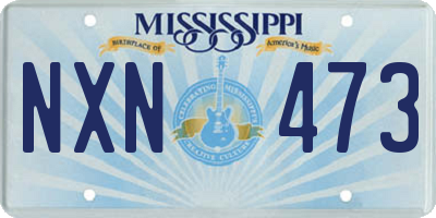 MS license plate NXN473