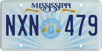 MS license plate NXN479