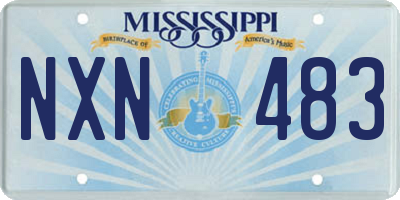 MS license plate NXN483
