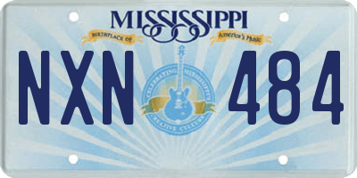 MS license plate NXN484