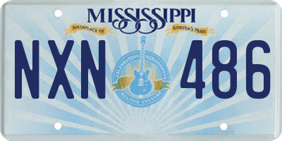 MS license plate NXN486