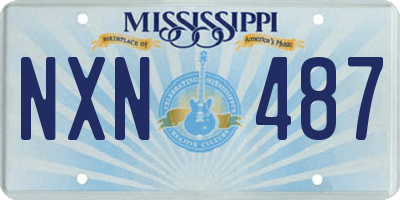 MS license plate NXN487